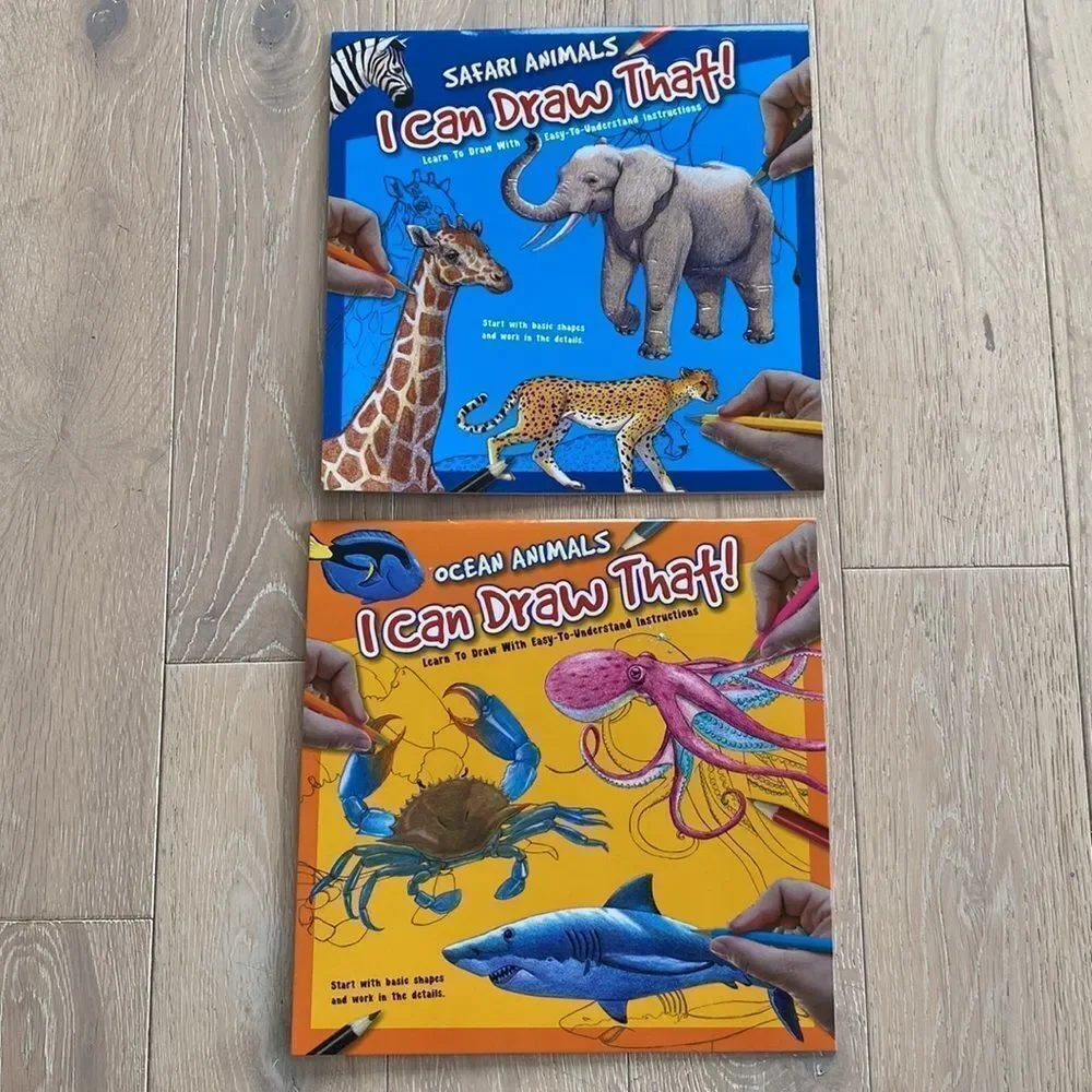 Little Artist Drawing Book Bundle of 5 Draw With Me and Drawing I Can Draw That